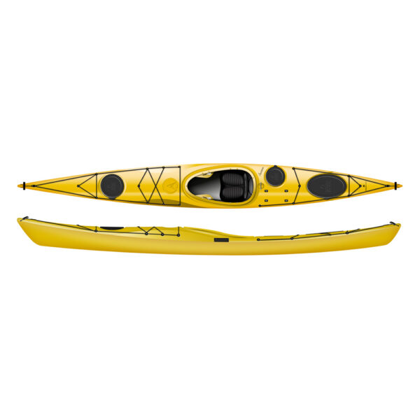 designkayaks awesome pe model sea kayak combined view color yellow sun
