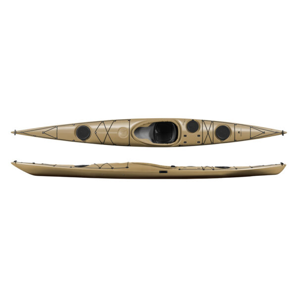 designkayaks unplugged model sea kayak combined view color sandy reef
